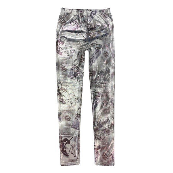 画像2: インパクト抜群の星柄プリントデザイン　ストレッチレギンス（納期2週間前後） (2)