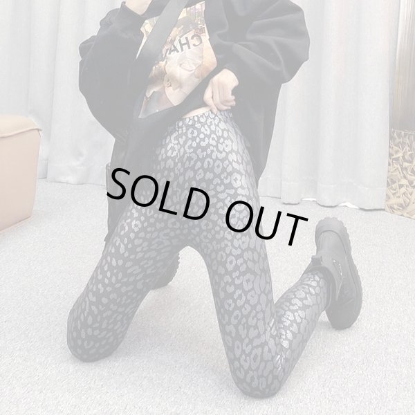 画像4: インパクト抜群の派手柄プリントデザイン　ストレッチレギンス (4)