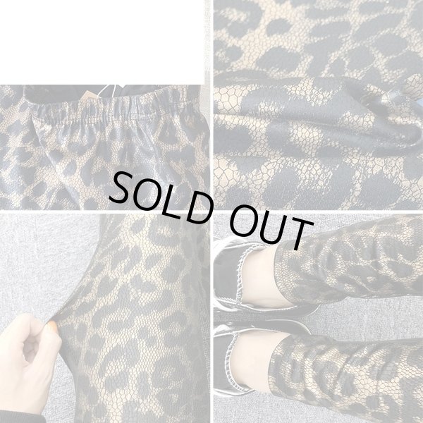 画像6: インパクト抜群の派手柄プリントデザイン　ストレッチレギンス (6)