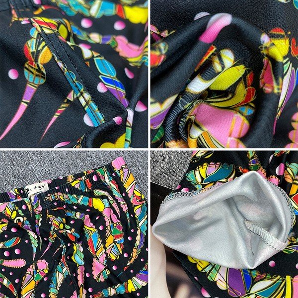 画像2: インパクト抜群の派手柄プリントデザイン　ストレッチレギンス (2)