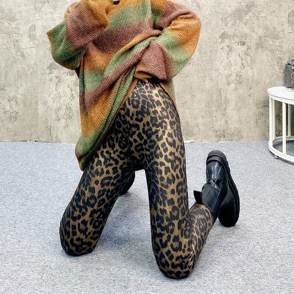 画像5: インパクト抜群の派手柄プリントデザイン　ストレッチレギンス（納期2週間前後） (5)