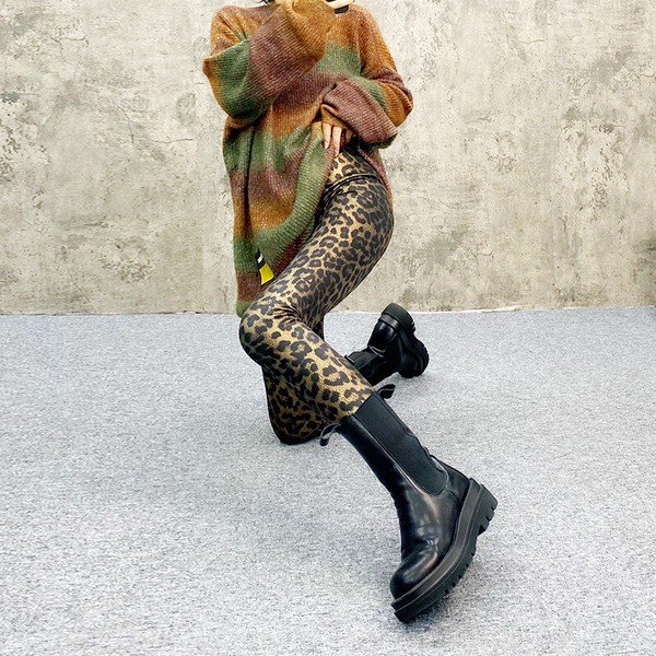 画像3: インパクト抜群の派手柄プリントデザイン　ストレッチレギンス（納期2週間前後） (3)