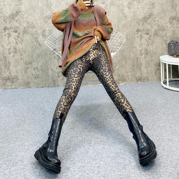 画像4: インパクト抜群の派手柄プリントデザイン　ストレッチレギンス（納期2週間前後） (4)