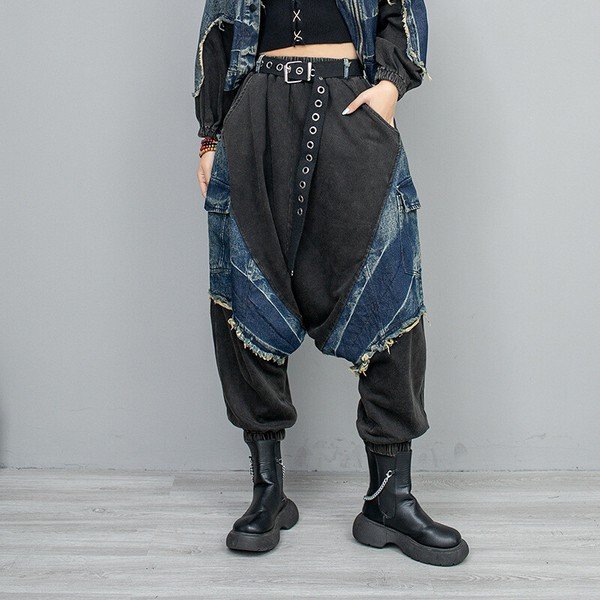 画像3: 目立ち度MAX！個性派デザインパンツ　　ワイドパンツ＆トップスセットアップ　　ボトム（納期2週間前後）【MARVELOUS　QUEEN】 (3)