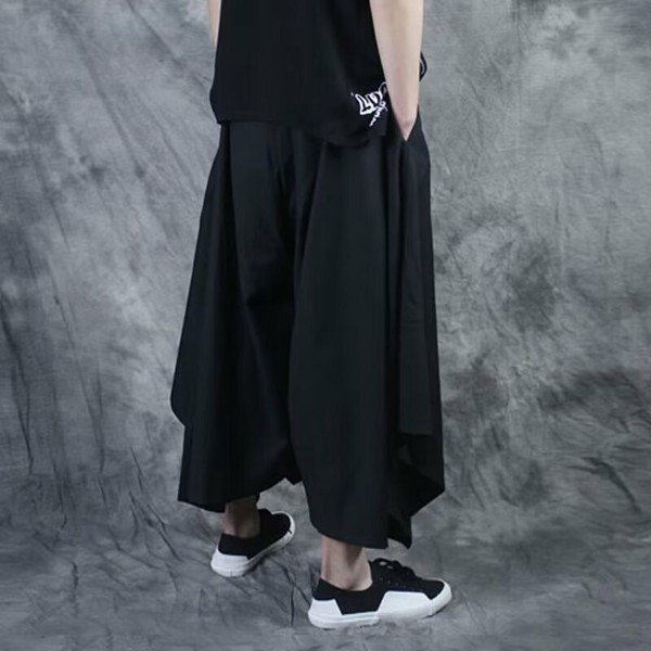 画像4: 目立ち度MAX！個性派デザインパンツ　　シックなパンツデザインワイドパンツ　ボトム【MARVELOUS　QUEEN】 (4)