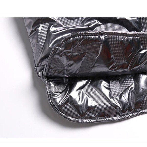 画像6: 個性派必見！カジュアル ストリート系　英字模様デザインダウンアウター　コート【MARVELOUS　QUEEN】 (6)