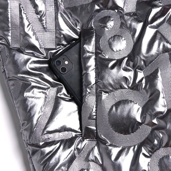 画像5: 個性派必見！カジュアル ストリート系　英字模様デザインダウンアウター　コート【MARVELOUS　QUEEN】 (5)