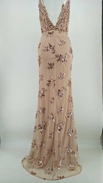 画像3: エレガントなスパンコール装飾デザイン　キャバドレス　ロングドレス　セクシードレス (3)