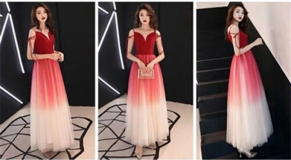 画像10: エレガントなメッシュレース重ねデザイン　ストレッチロングドレス (10)