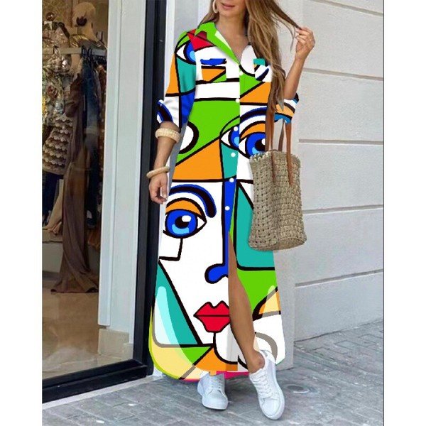 画像5: 個性派デザイン派手柄デザイン ワンピース【MARVELOUS　QUEEN】（納期2週間前後） (5)