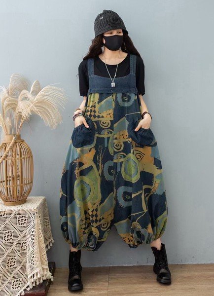 画像4: 目立ち度MAX！個性派ファッション デニム生地　オールインワン　サロペット　ワンピース【MARVELOUS　QUEEN】(納期2週間前後） (4)