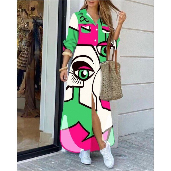 画像6: 個性派デザイン派手柄デザイン ワンピース【MARVELOUS　QUEEN】（納期2週間前後） (6)