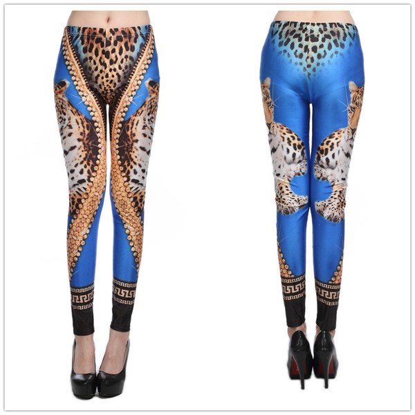 画像4: カジュアル・ダンサー必見！インパクトありのプリントデザイン　ストレッチレギンス（納期2週間前後）【MARVELOUS　QUEEN】 (4)