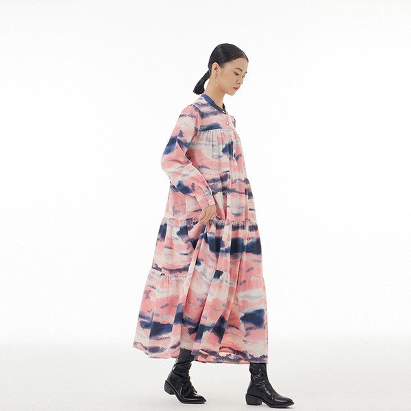 画像3: 個性派デザイン派手柄デザイン　ロングシャツワンピース【MARVELOUS　QUEEN】（納期2週間前後） (3)