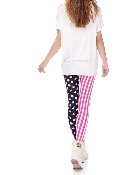 画像3: 星条旗柄デザイン　ストレッチレギンス【MARVELOUS　QUEEN】 (3)