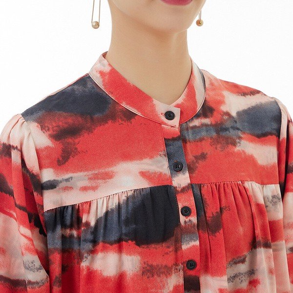 画像5: 個性派デザイン派手柄デザイン　ロングシャツワンピース【MARVELOUS　QUEEN】（納期2週間前後） (5)