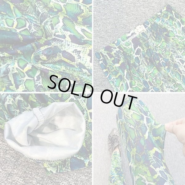 画像5: カジュアル・ダンサー必見！インパクト抜群のヘビ柄デザイン　ストレッチレギンス【MARVELOUS　QUEEN】 (5)