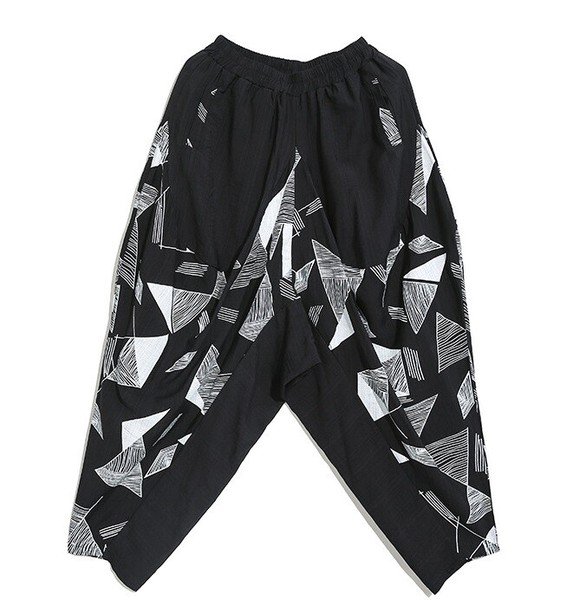 画像5: カジュアル・ダンサー必見！幾多柄サルエルパンツ　ボトム　ワイドパンツ【MARVELOUS　QUEEN】 (5)