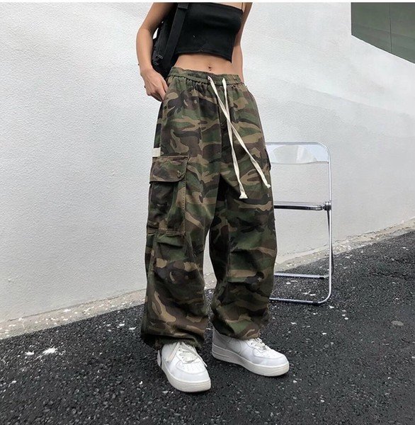 画像3: 個性派スタイル　　ゆったりデザイン　迷彩柄パンツ　ボトム【MARVELOUS　QUEEN】 (3)