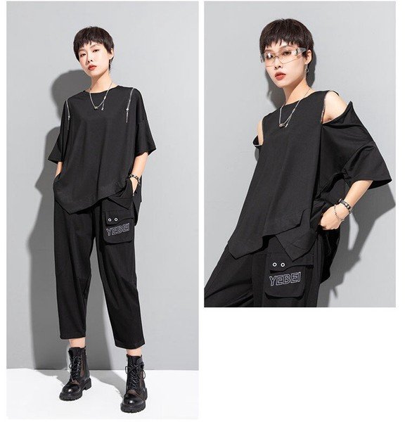 画像9: 目立ち度MAX！個性派ファッション　肩ファスナーデザイン/トップス（納期2週間前後）【MARVELOUS　QUEEN】 (9)