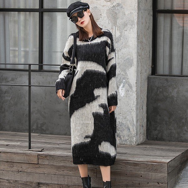 画像2: 目立ち度MAX！個性派ファッション　派手柄デザイン　ワンピース【MARVELOUS　QUEEN】 (2)