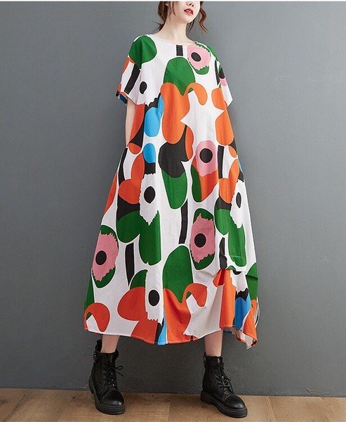 画像3: 目立ち度MAX！個性派ファッション　ゆったりデザイン/ワンピース【MARVELOUS　QUEEN】 (3)