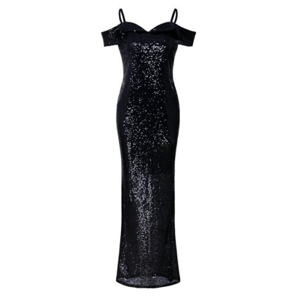 画像4: ロングドレス　キャバドレス　全面スパンコールデザイン　ロングドレス　ハイクオリティドレス【MARVELOUS　QUEEN】 (4)