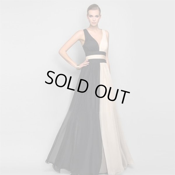 画像5: 欧米style！背中魅せデザインシフォンレース重ねロングドレス【MARVELOUS　QUEEN】 (5)