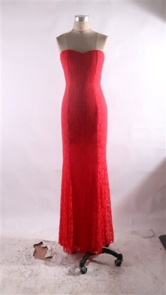 画像8: 大きなサイズ（XLサイズ）エレガントな総レースデザインストレッチロングドレス【MARVELOUS　QUEEN】 (8)