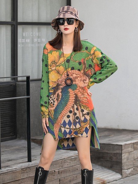 画像2: 立ち度MAX！個性派デザイン　ニット生地ミニワンピース【MARVELOUS　QUEEN】(納期2週間前後） (2)