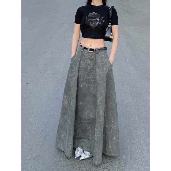 画像5: オシャレなレトロ風ロングスカート【MARVELOUS　QUEEN】(納期2週間前後） (5)