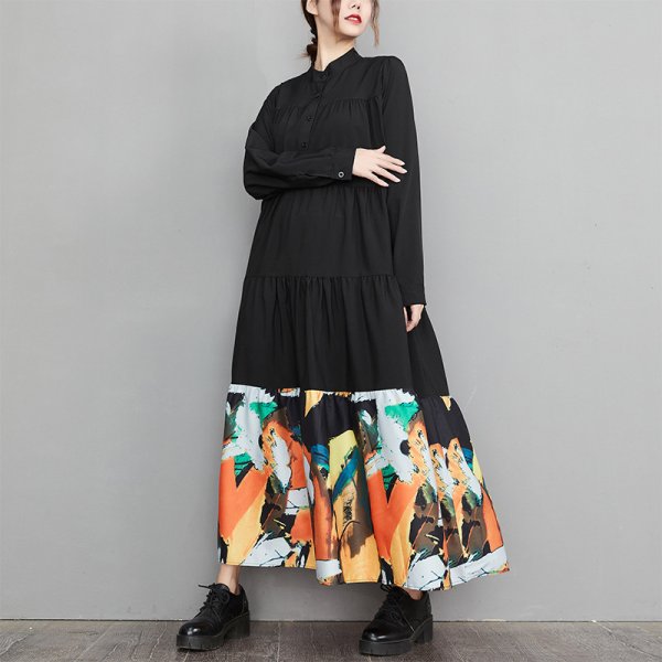 画像5: 個性派スタイル 　派手柄デザイン　シャツワンピース【MARVELOUS　QUEEN】 (5)