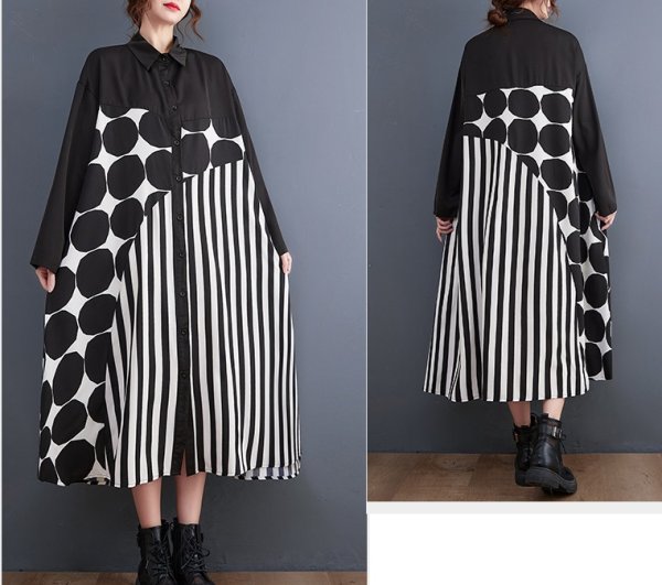 画像3: 目立ち度MAX！個性派ファッション　ゆったりデザイン/ワンピース【MARVELOUS　QUEEN】(納期2週間前後） (3)