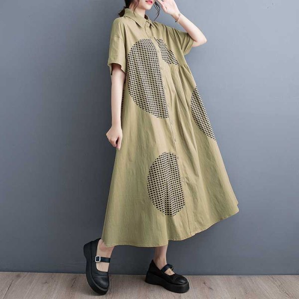 画像4: 目立ち度MAX！個性派ファッション　プリントデザイン　シャツワンピース【MARVELOUS　QUEEN】 (4)