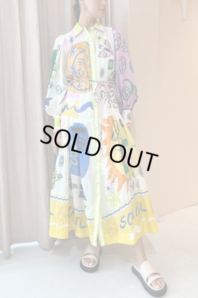 画像2: 派手柄デザイン　シャツワンピース【MARVELOUS　QUEEN】 (2)