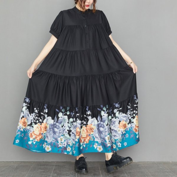 画像3: 個性派スタイル 　オシャレな派手柄　長袖ワンピース【MARVELOUS　QUEEN】 (3)