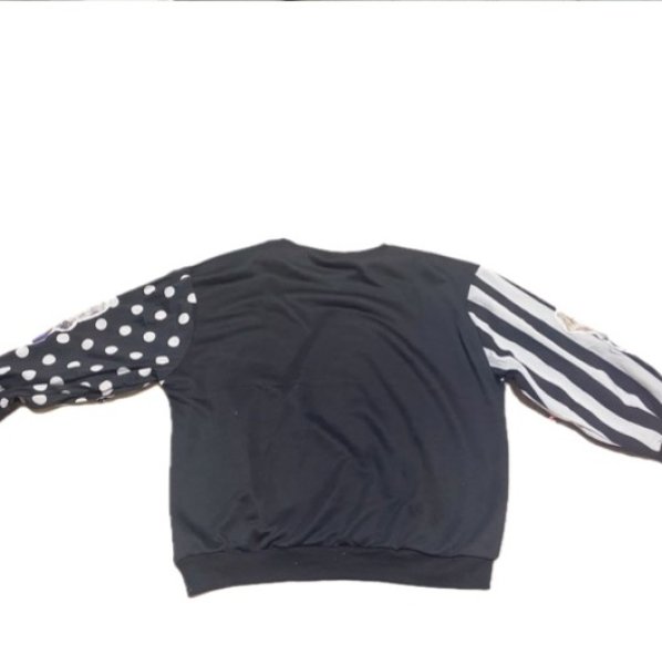 画像2: 個性派ファッション！派手柄デザイン　　袖プリントデザイン長袖トップス　トレーナー【MARVELOUS　QUEEN】 (2)