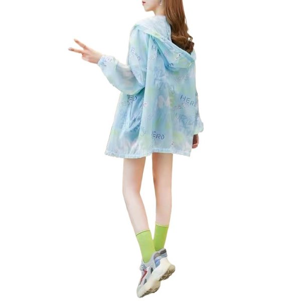 画像2: 目立ち個性派/ストリート系必見！シャカシャカ生地デザイン　フード付きアウター/トップス【MARVELOUS　QUEEN】 (2)