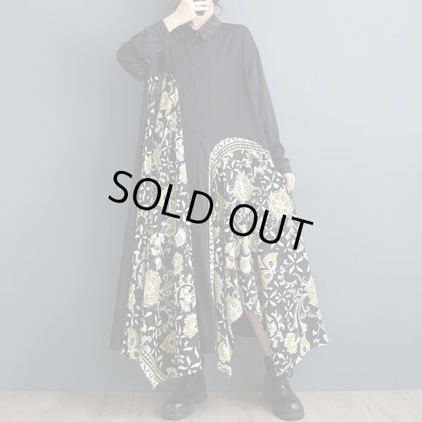 画像6: 個性派スタイル 　オシャレな派手柄　長袖ワンピース【MARVELOUS　QUEEN】 (6)