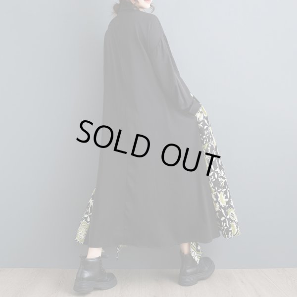 画像2: 個性派スタイル 　オシャレな派手柄　長袖ワンピース【MARVELOUS　QUEEN】 (2)