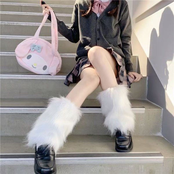 画像5: モコモコレッグウォーマー/カジュアル　 イベント　ダンス　よさこい衣装にも　左右セット【MARVELOUS　QUEEN】 (5)