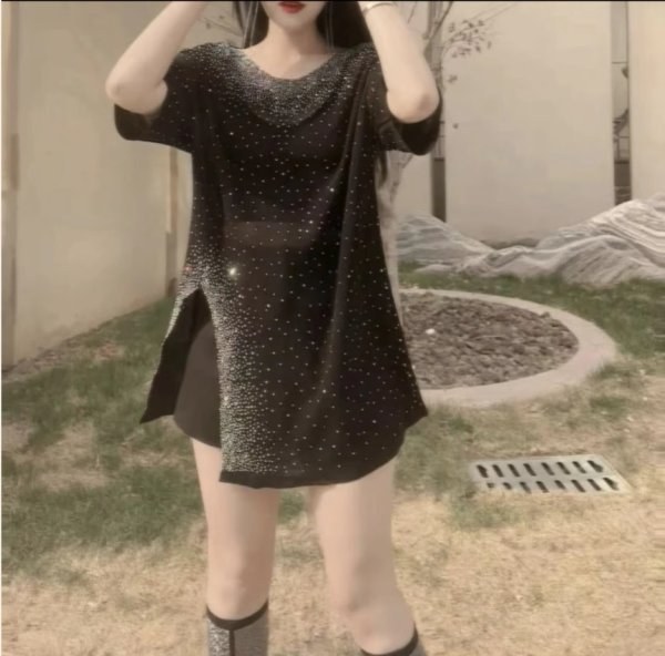 画像5: 個性派ファッション！オシャレなキラキラストーン装飾トップス【MARVELOUS　QUEEN】 (5)