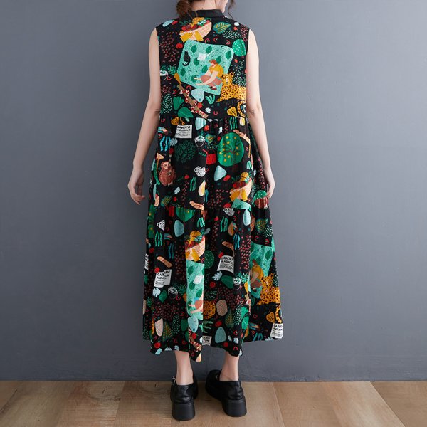 画像7: 個性派スタイル 　オシャレな派手柄　ワンピース【MARVELOUS　QUEEN】 (7)