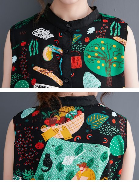 画像5: 個性派スタイル 　オシャレな派手柄　ワンピース【MARVELOUS　QUEEN】 (5)