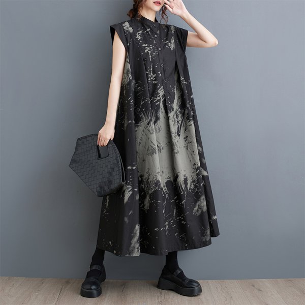 画像4: 個性派スタイル 　オシャレな派手柄　ワンピース【MARVELOUS　QUEEN】 (4)