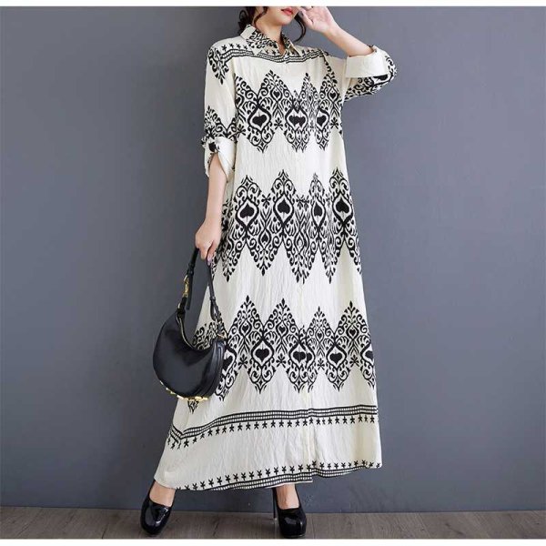 画像4: 目立ち度MAX！個性派ファッション　プリントデザイン　シャツワンピース【MARVELOUS　QUEEN】 (4)