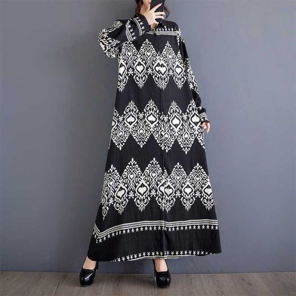 画像8: 目立ち度MAX！個性派ファッション　プリントデザイン　シャツワンピース【MARVELOUS　QUEEN】 (8)