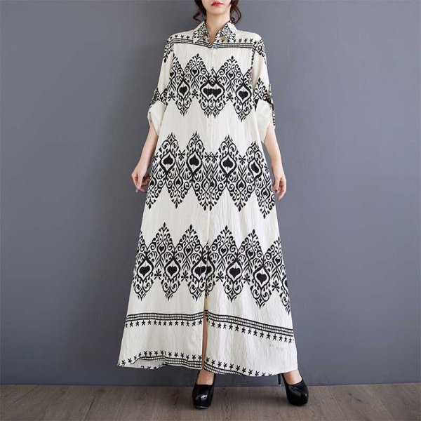 画像3: 目立ち度MAX！個性派ファッション　プリントデザイン　シャツワンピース【MARVELOUS　QUEEN】 (3)