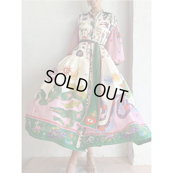 画像5: 派手柄デザイン　シャツワンピース【MARVELOUS　QUEEN】 (5)