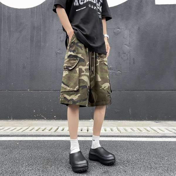 画像7: 個性派必見！迷彩柄デザイン　ハーフパンツ/ボトム　 (7)